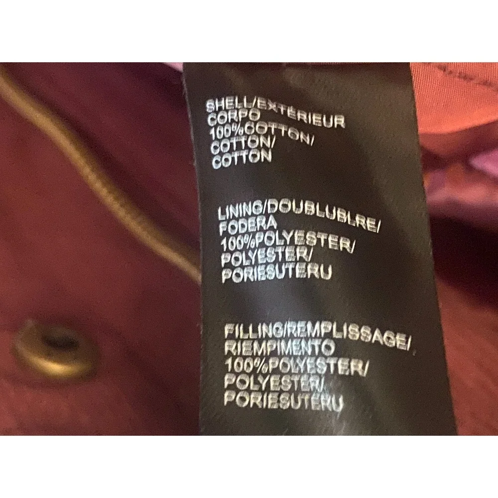 Robert Graham Corduroy Quilt Lined Burgundy Men's Medium Jacket NWT